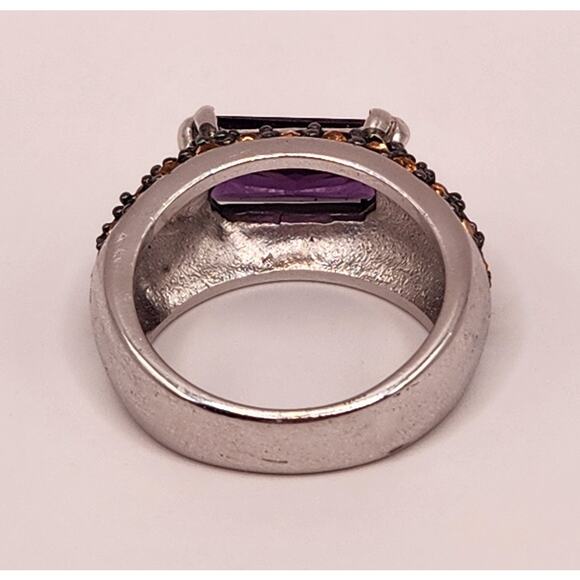 Sterling Silver Amethyst Ring Size 6 – .925 Purple Gemstone, 0.28 oz - Picture 11 of 11